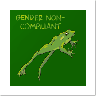 Gender Non-Compliant Frog Posters and Art